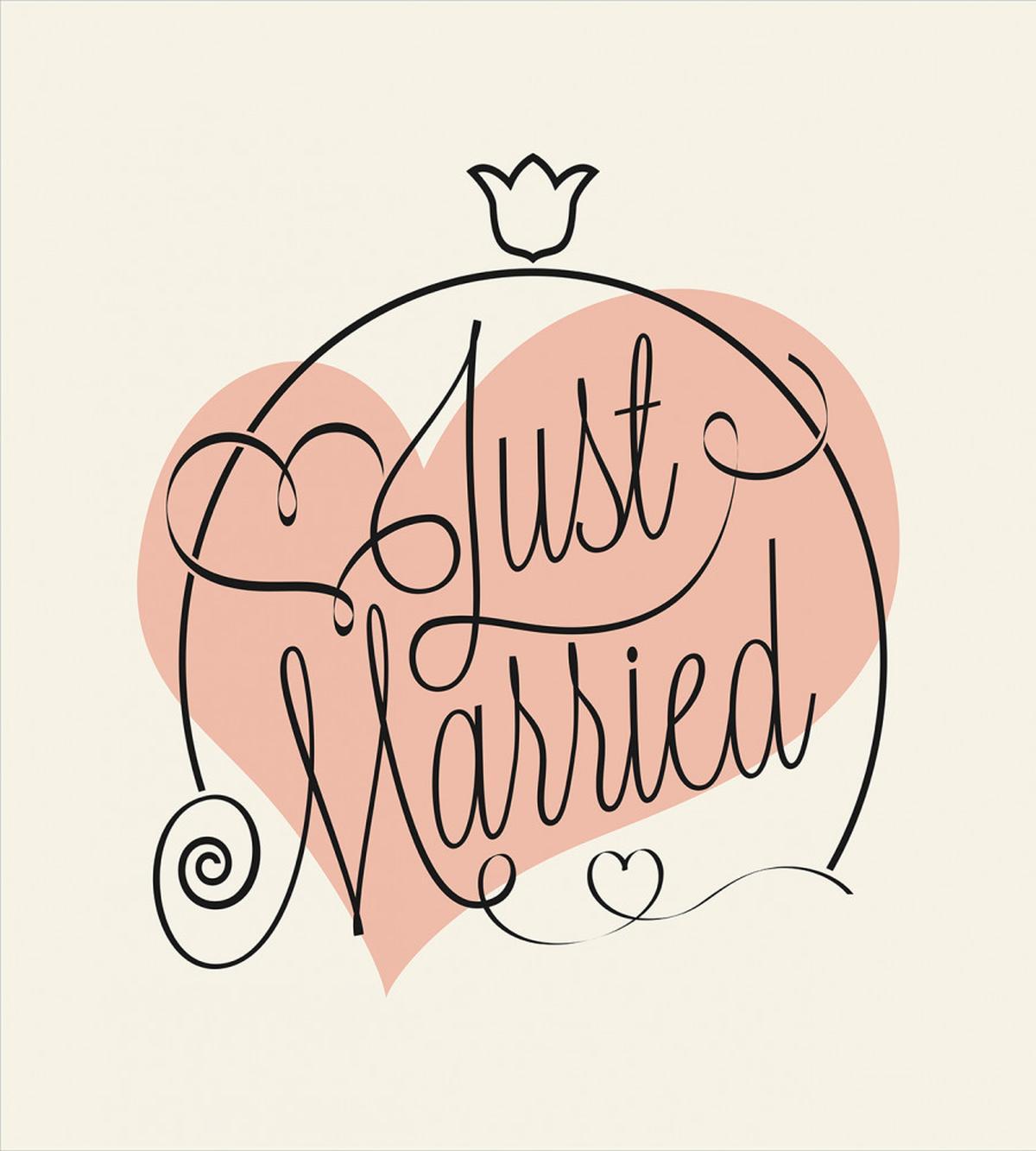 Just Married Tulip Heart — Pattern