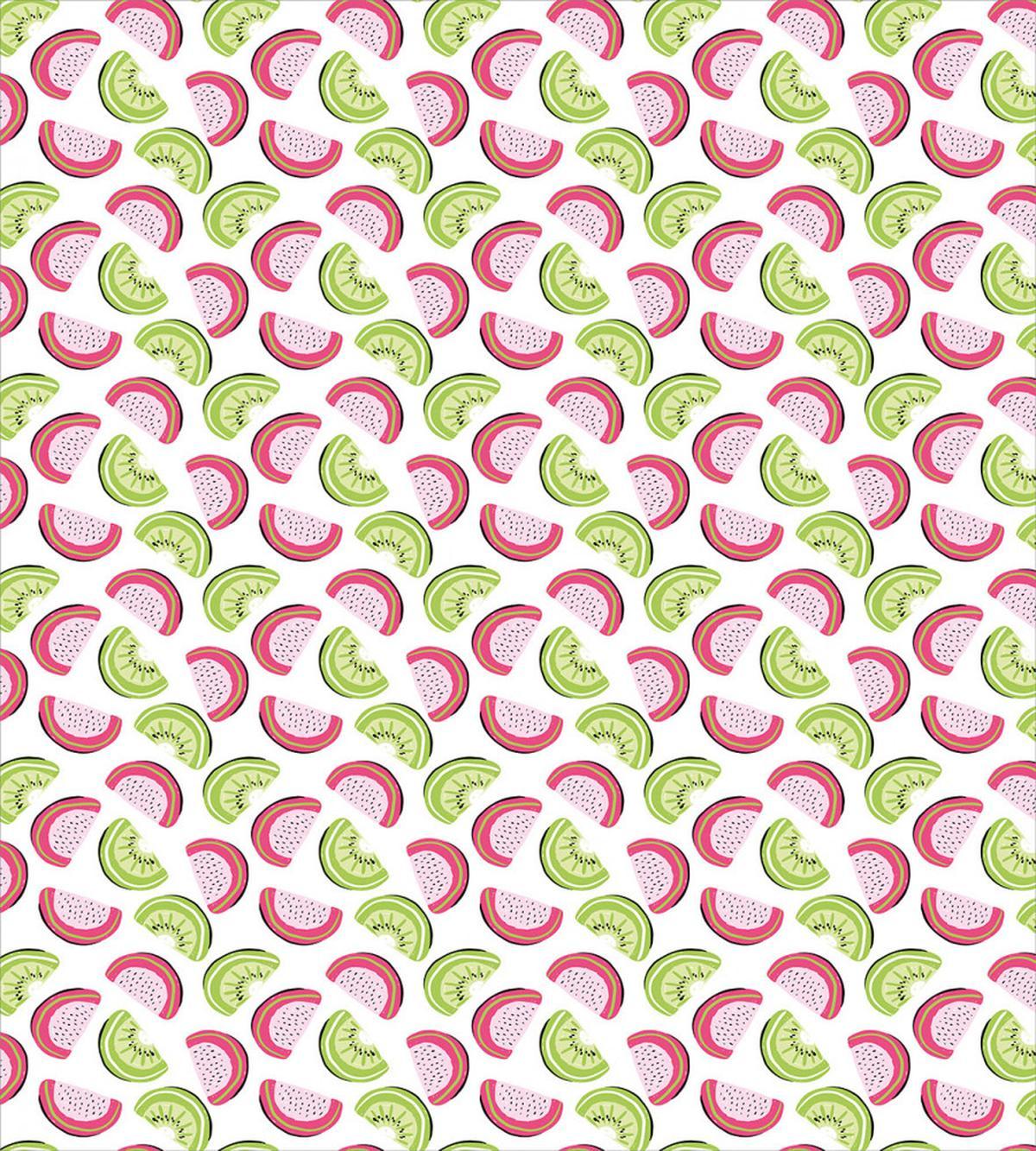 Abstract Kiwi and Watermelon — Pattern