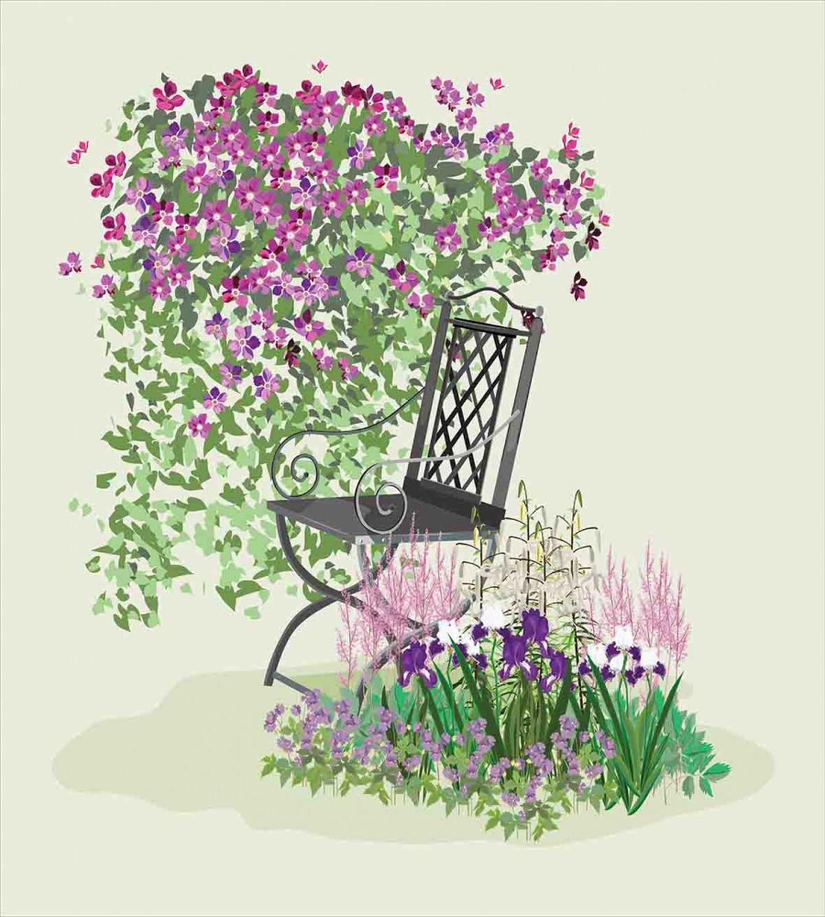Flowers Blooming Garden — Pattern