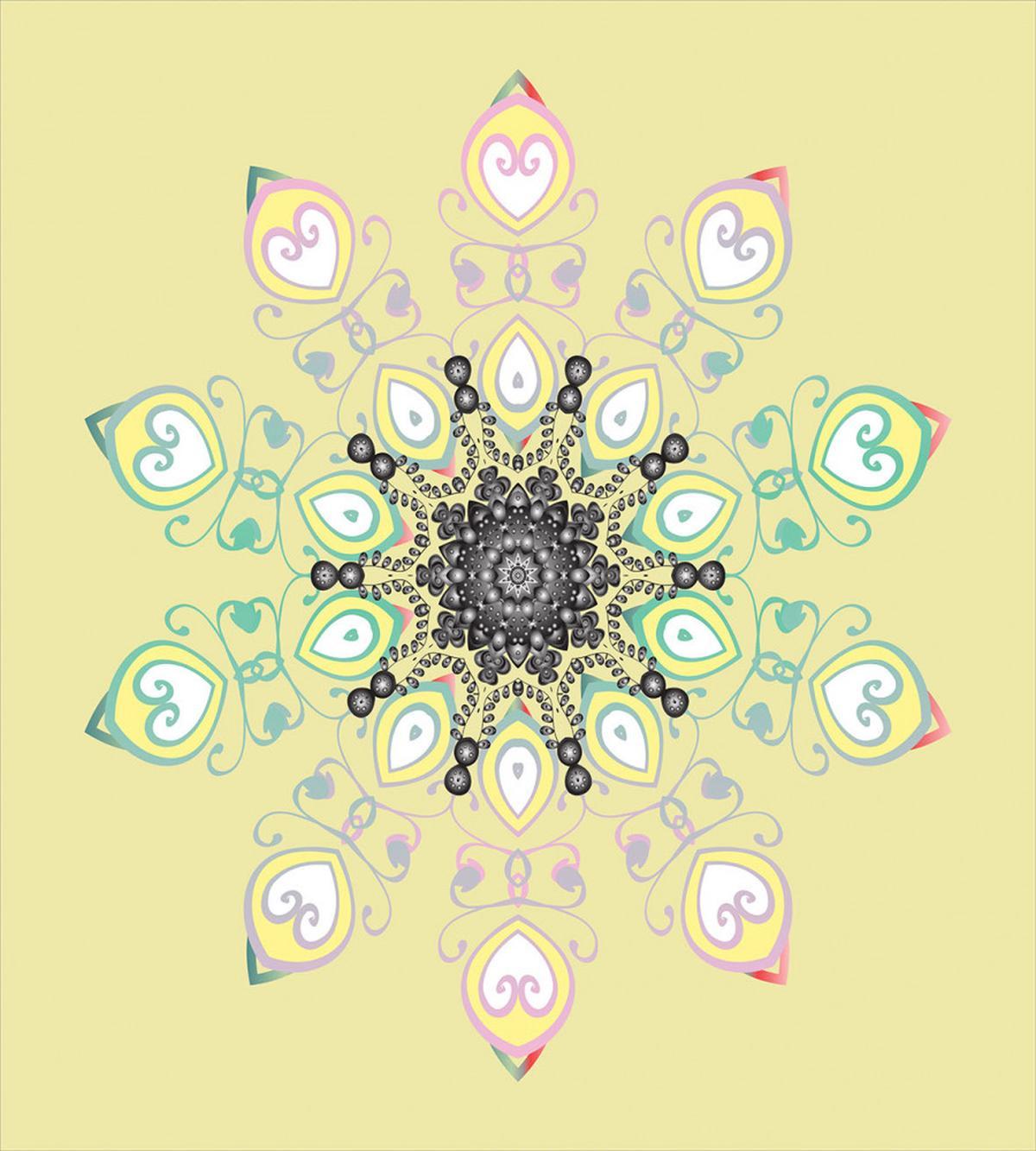 Round Whimsical Background — Pattern