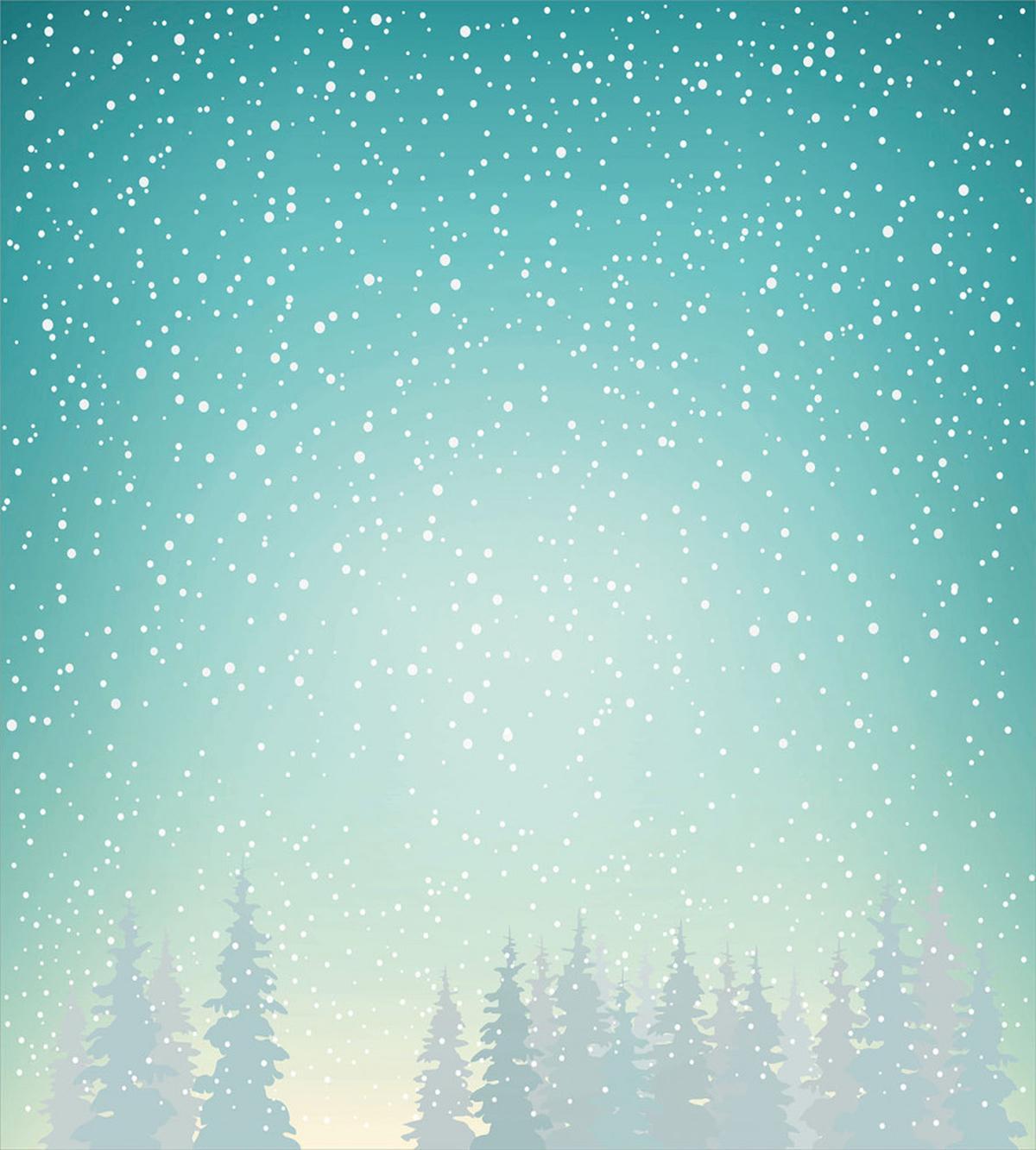 Spruce Forest Snow Woods — Pattern