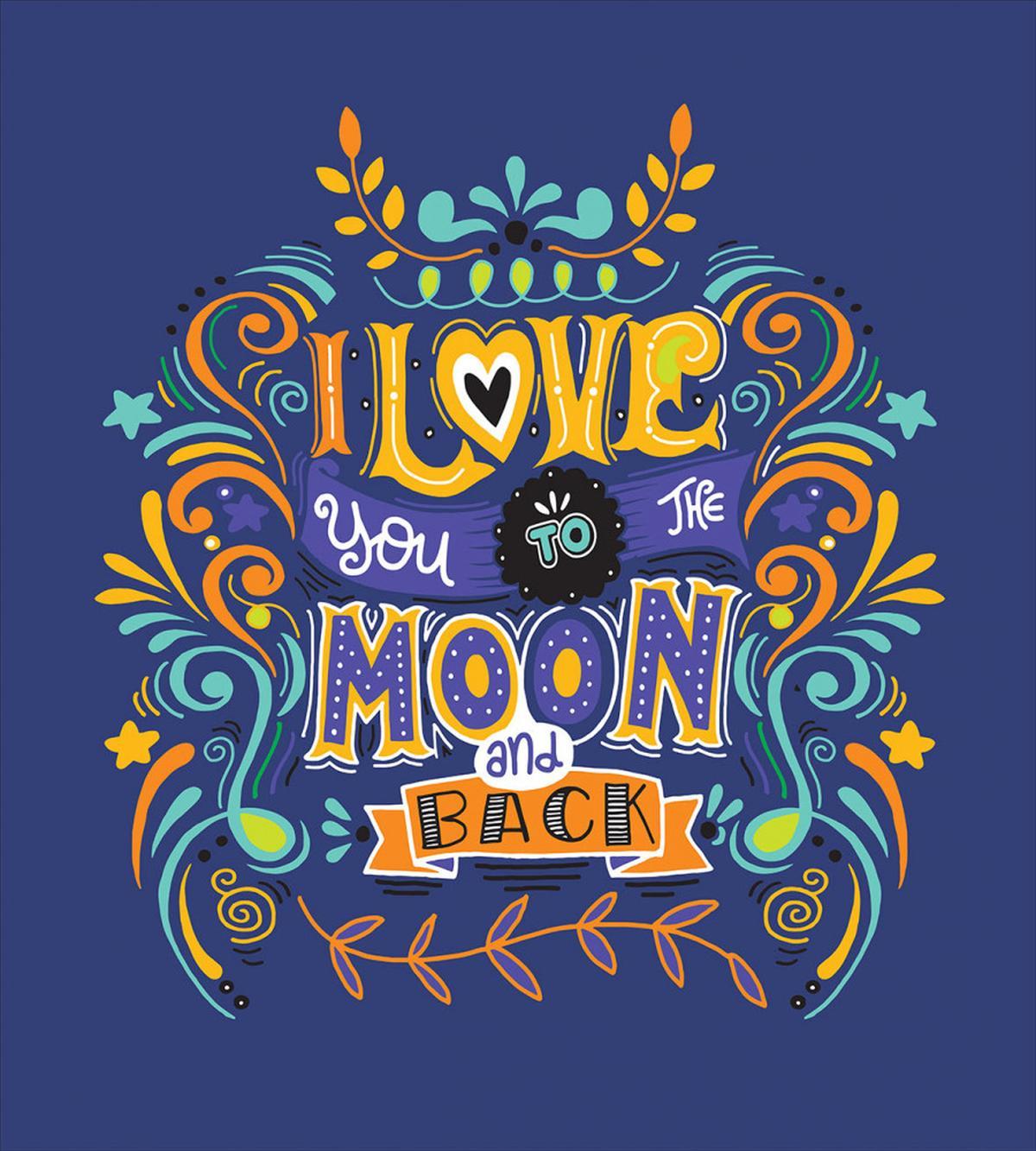 Floral Themed Text — Pattern
