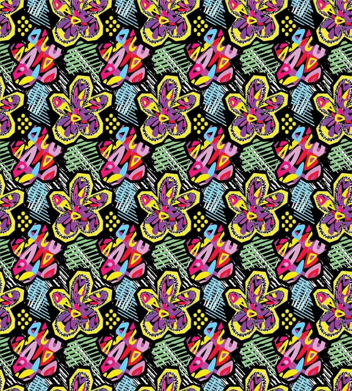 Vibrant Floral — Pattern