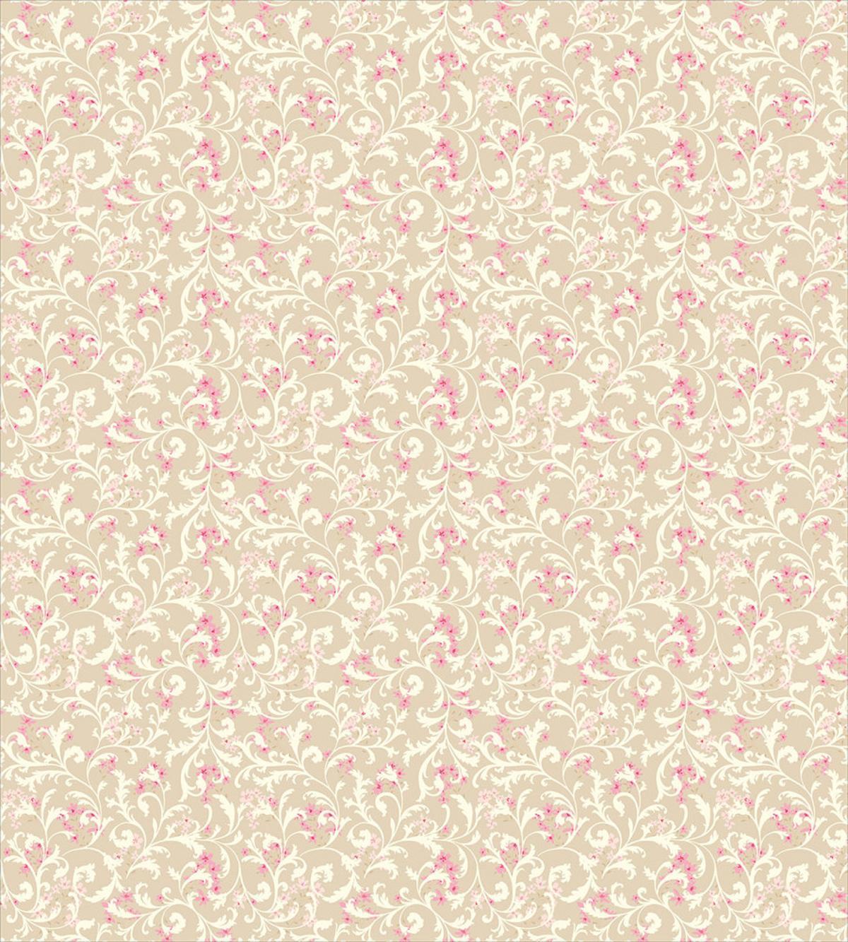 Curlicue Leafy Flowers — Pattern