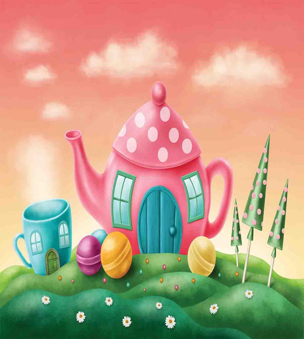 Teapot and Teacup House — Pattern