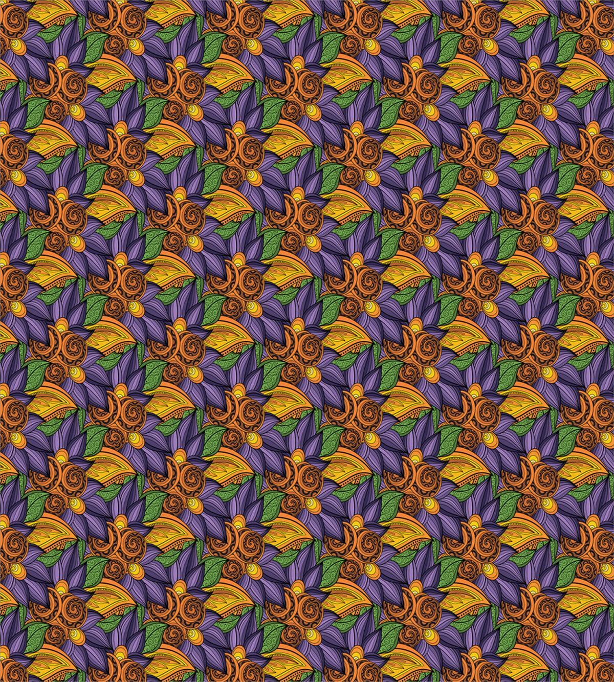 Hand Drawn Floral Colorful — Pattern