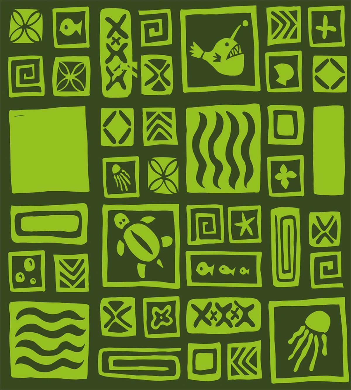 Tiki Pattern Aloha Doodling — Pattern