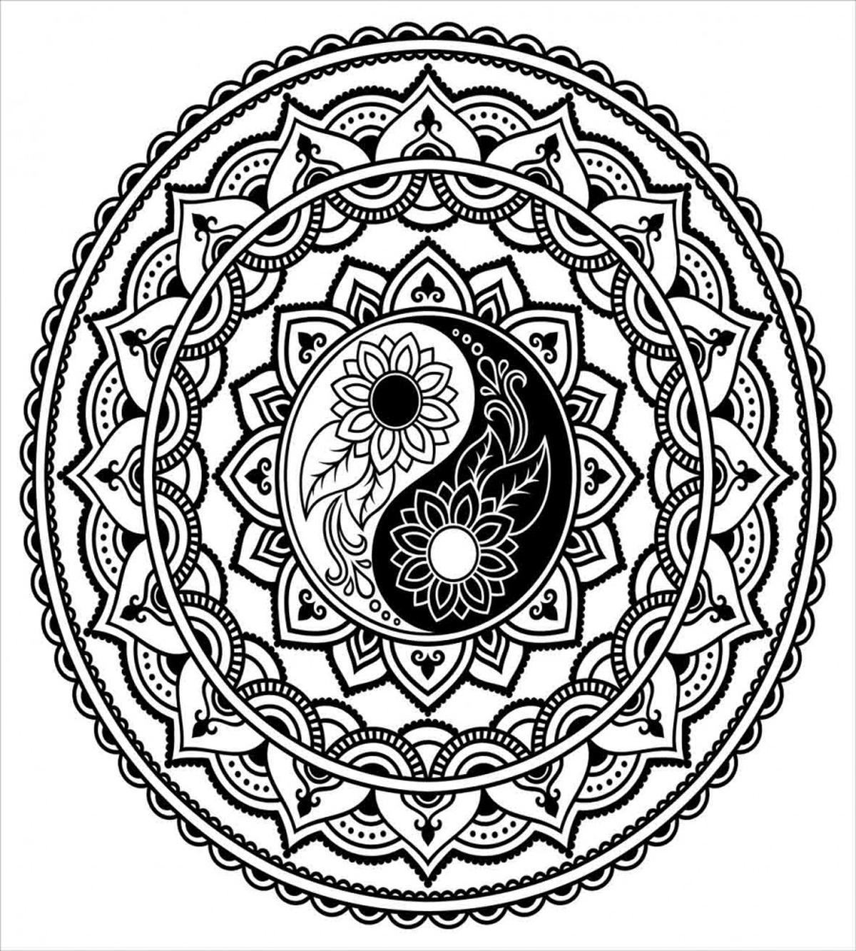 Eastern Blossom Yin Yang — Pattern