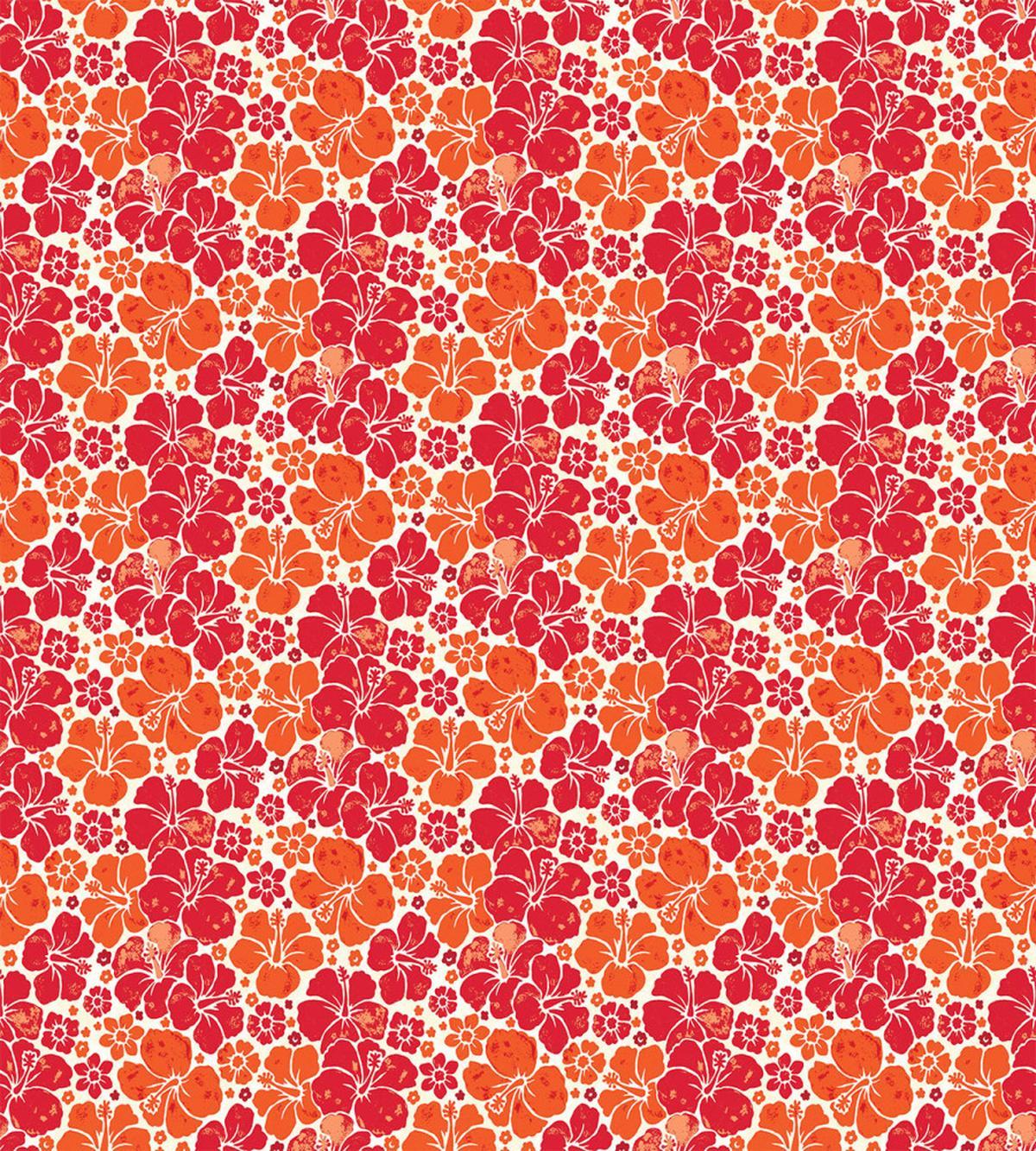 Grunge Petal Silhouettes — Pattern
