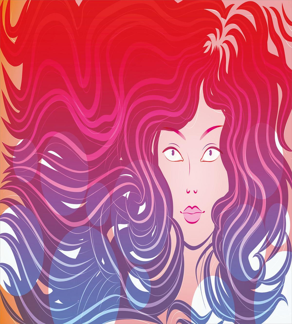 Little Mermaid Face Hair — Pattern