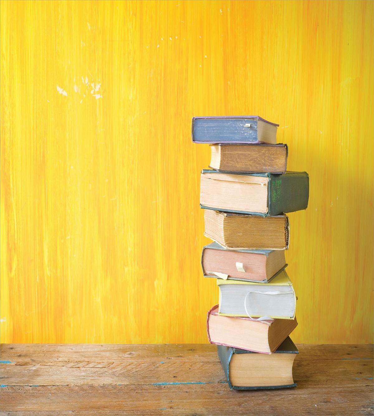 Stack of Old Novels Photo — Pattern