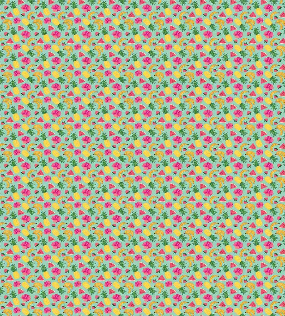 Hibiscus Flowers and Banana — Pattern