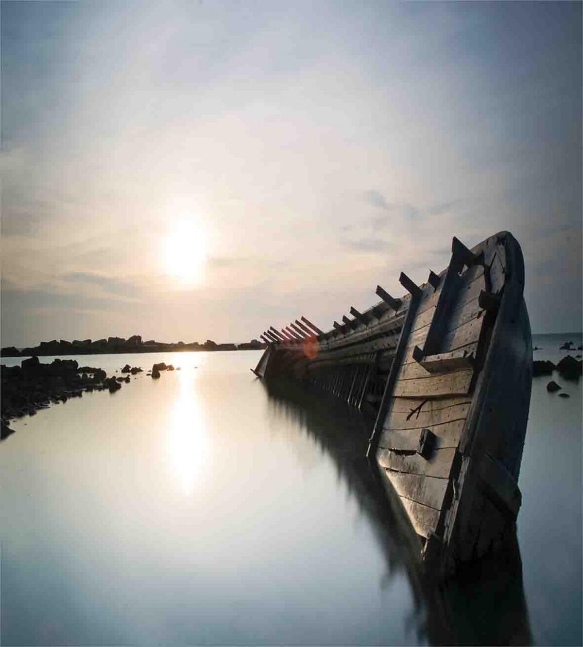 Sinking Boat Sunset — Pattern