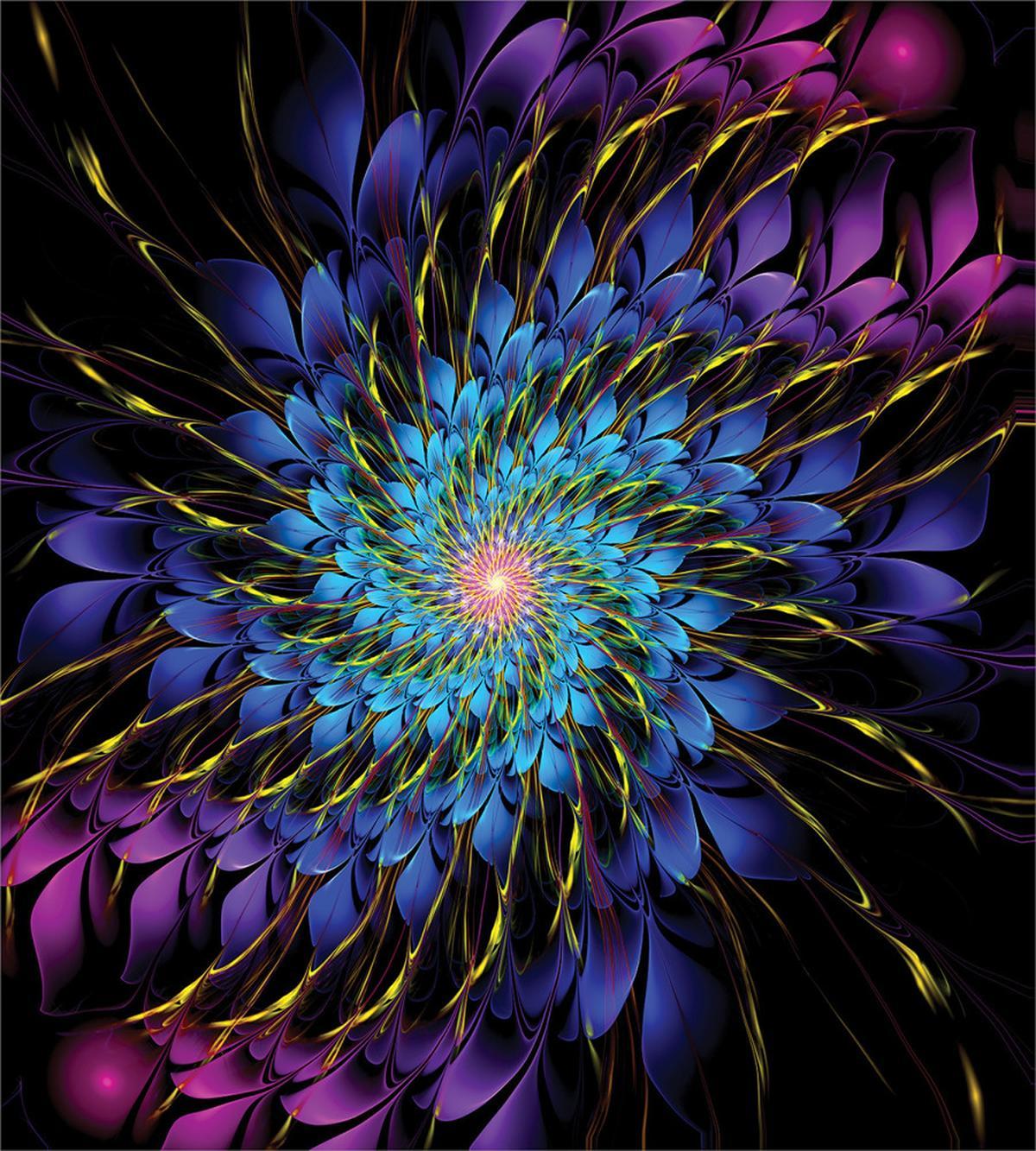 Vortex of Vivid Petals — Pattern