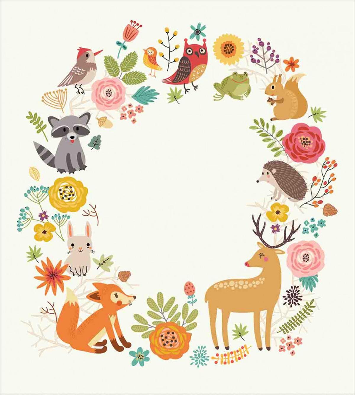 Cartoon Wildlife Pattern — Pattern
