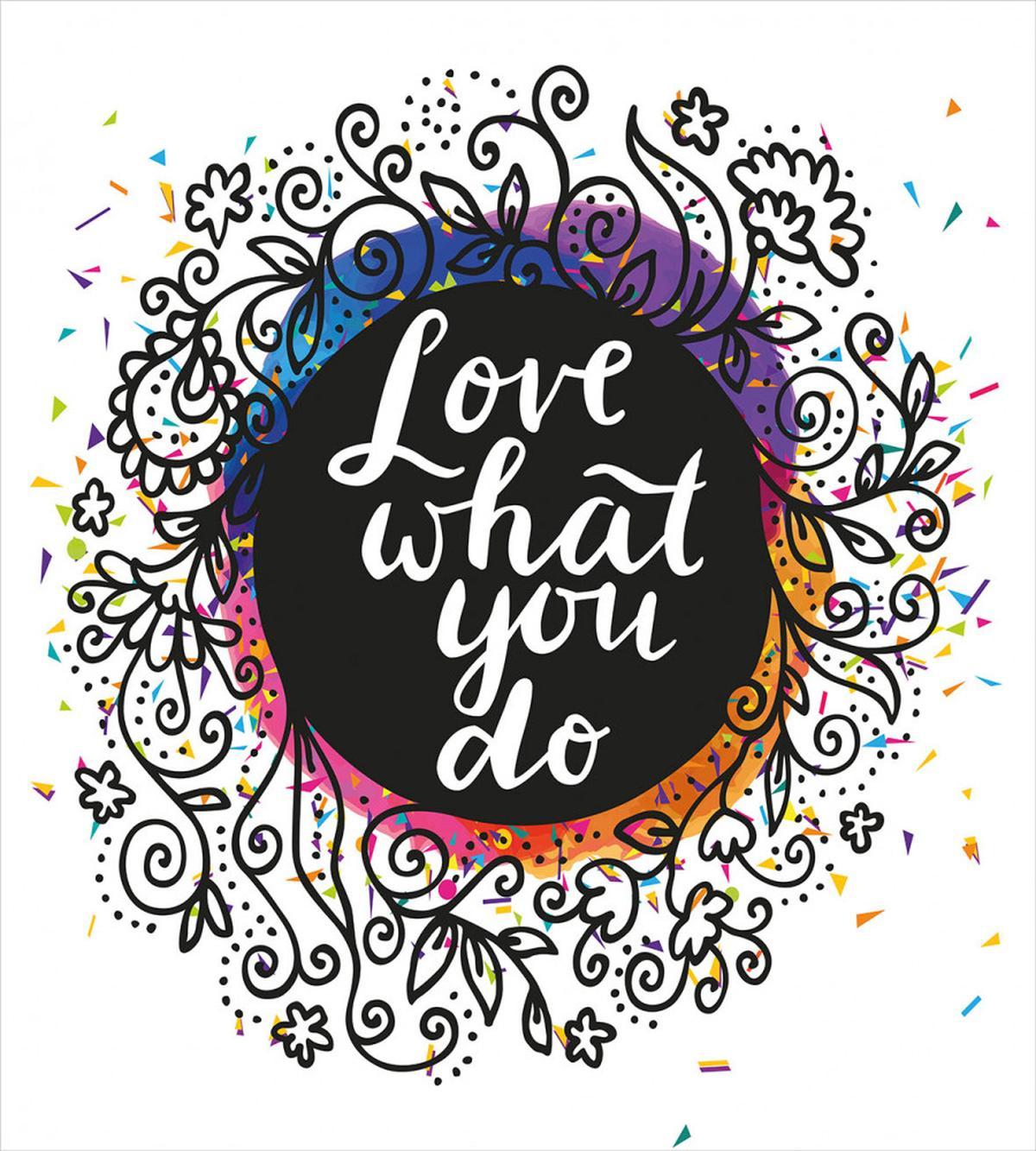 Inspirational Flowers Dots — Pattern