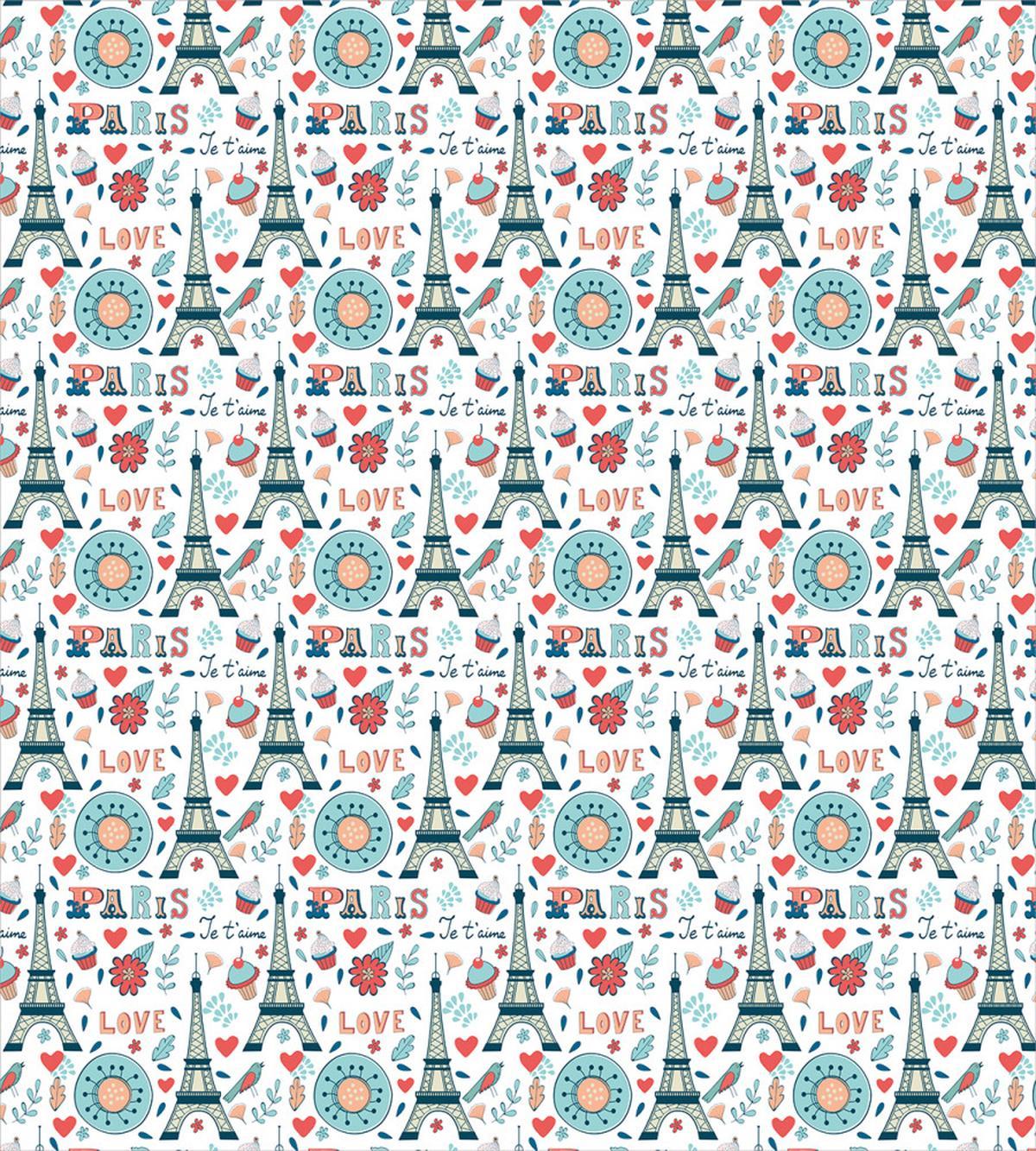 Retro Spring Je`Taime — Pattern