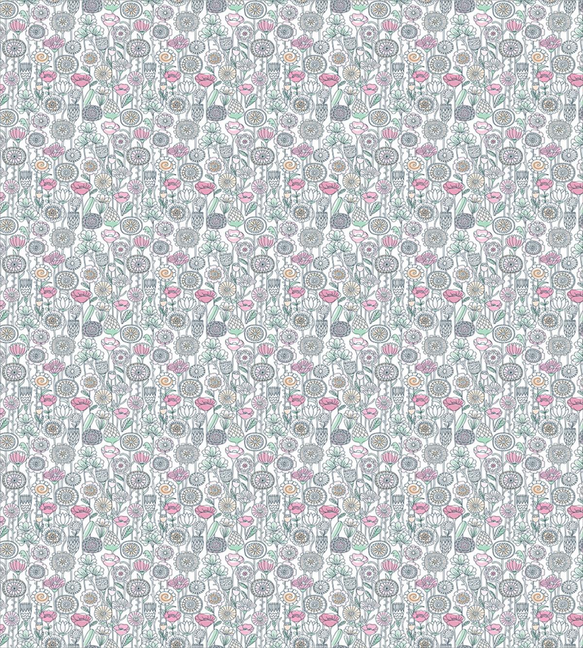 Wildflowers Doodle Art — Pattern