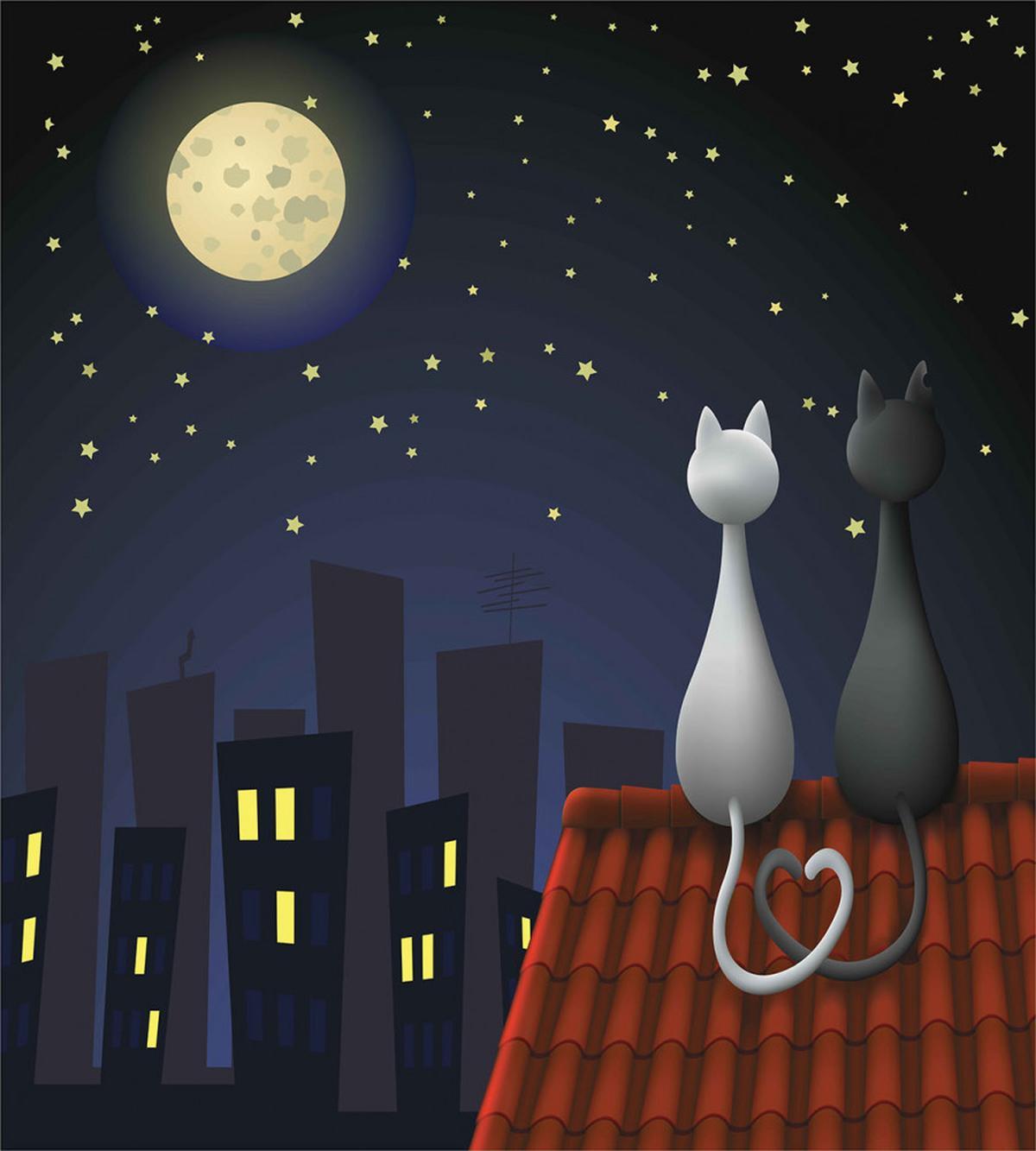 Cats on the Roof Valentines — Pattern