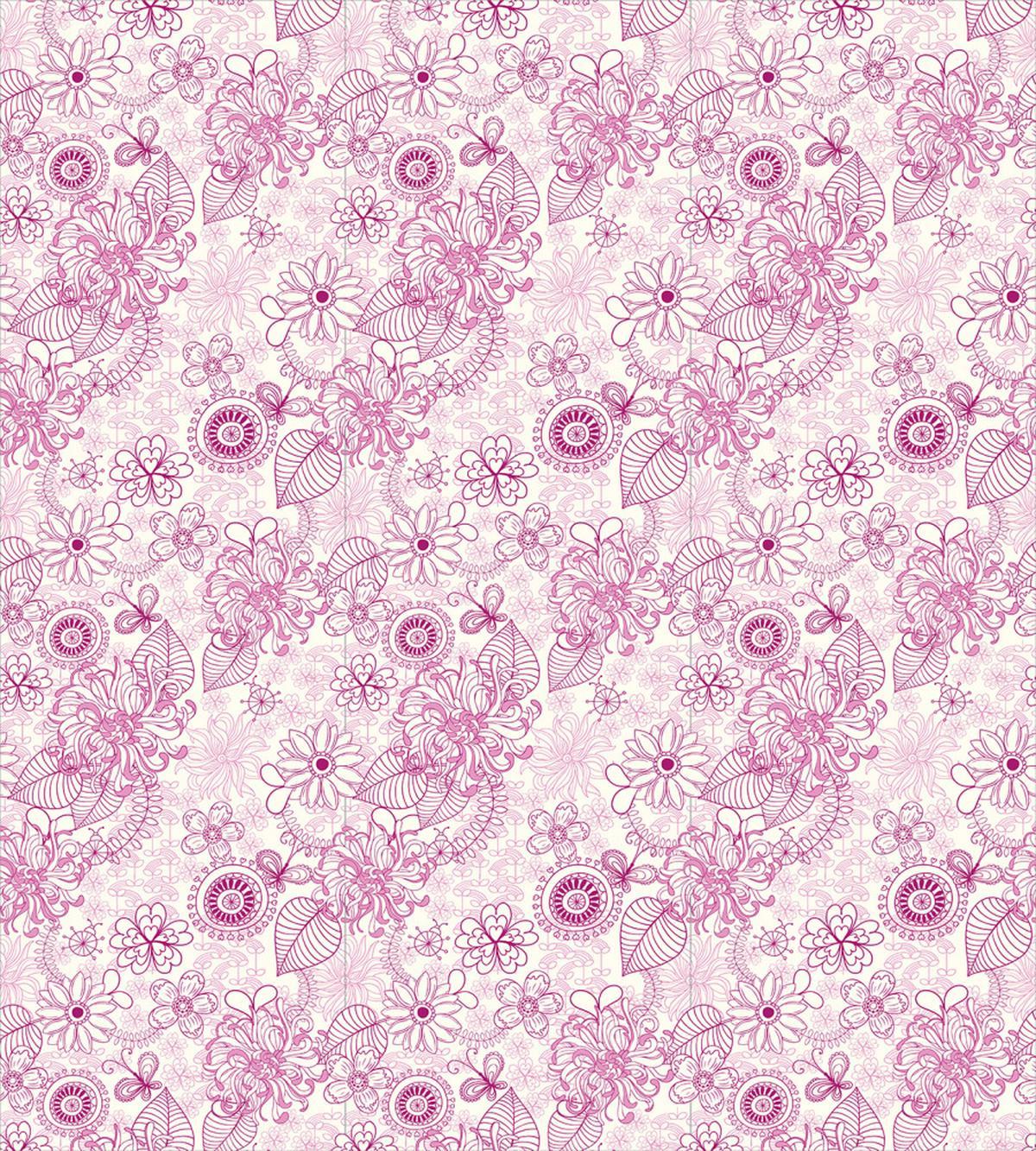 Retro Flowers Soft Tones — Pattern