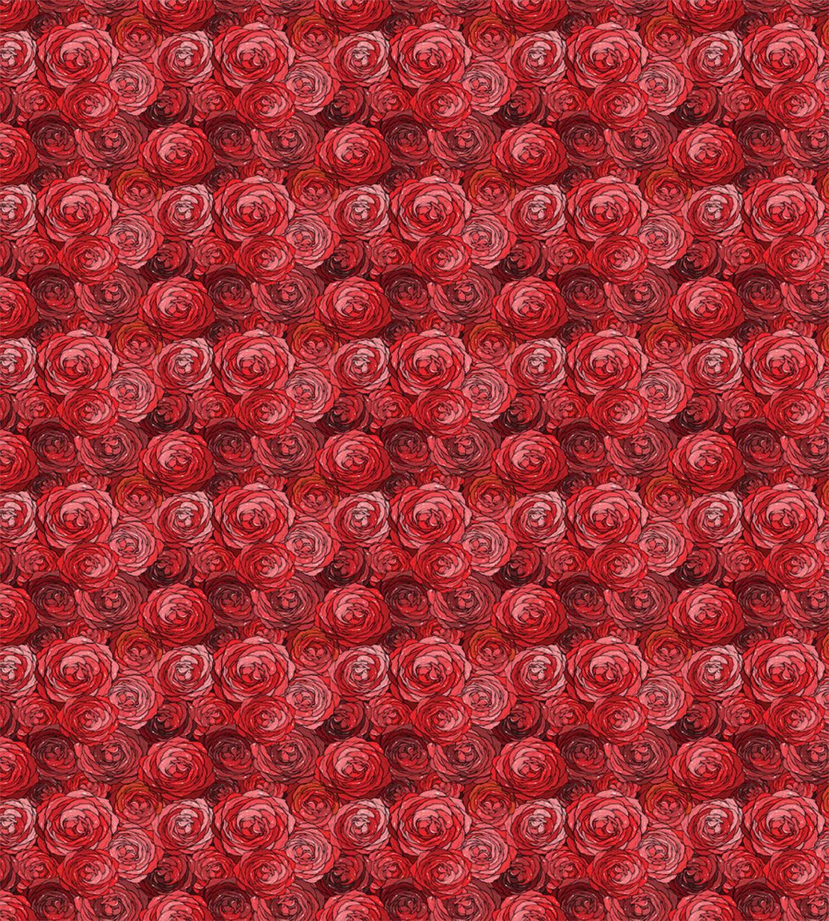 Petals in Warm Color Palette — Pattern