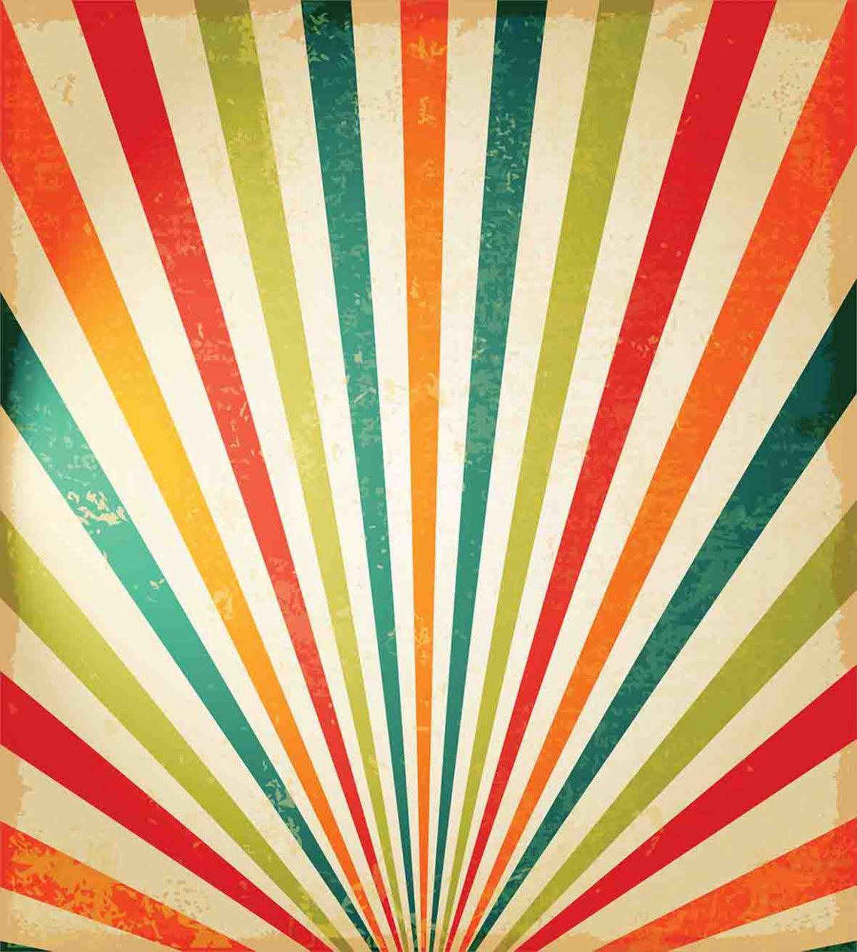 Retro Sun Rays — Pattern