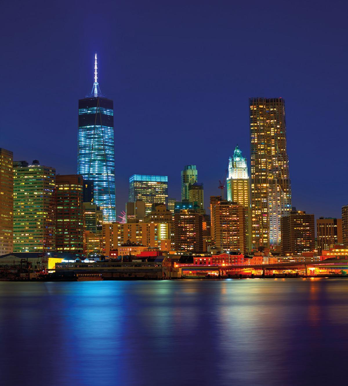 Manhattan Sunset Skyline — Pattern