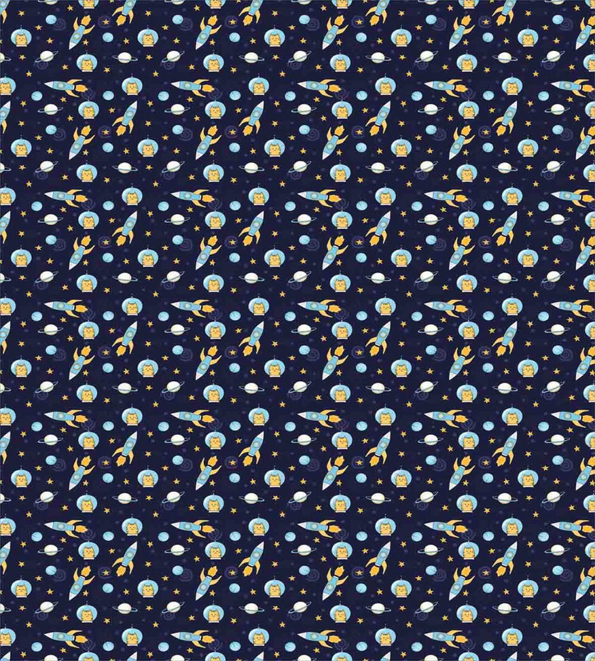 Cat Flying to Outer Space — Pattern