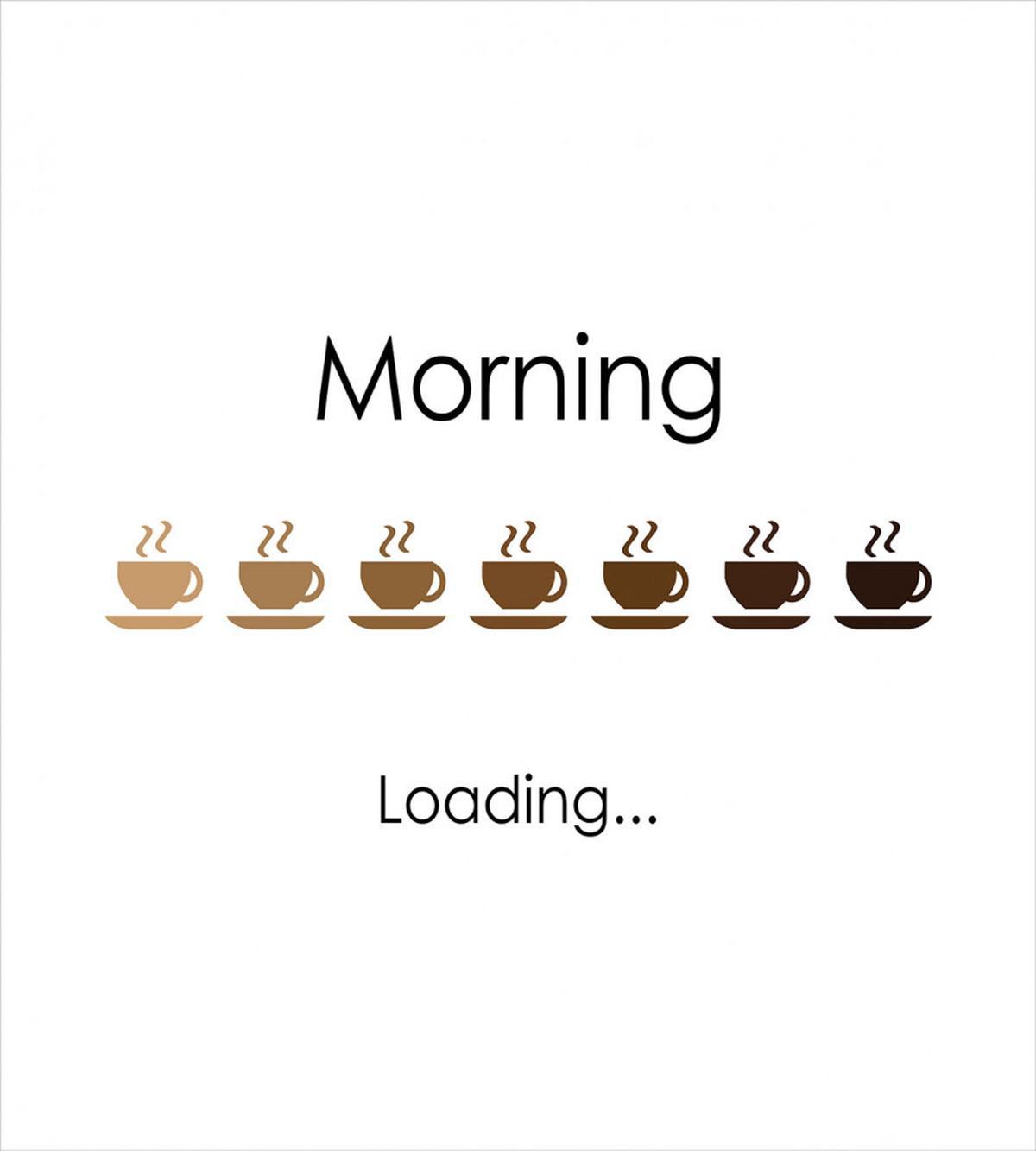Morning Loading Coffee Cups — Pattern