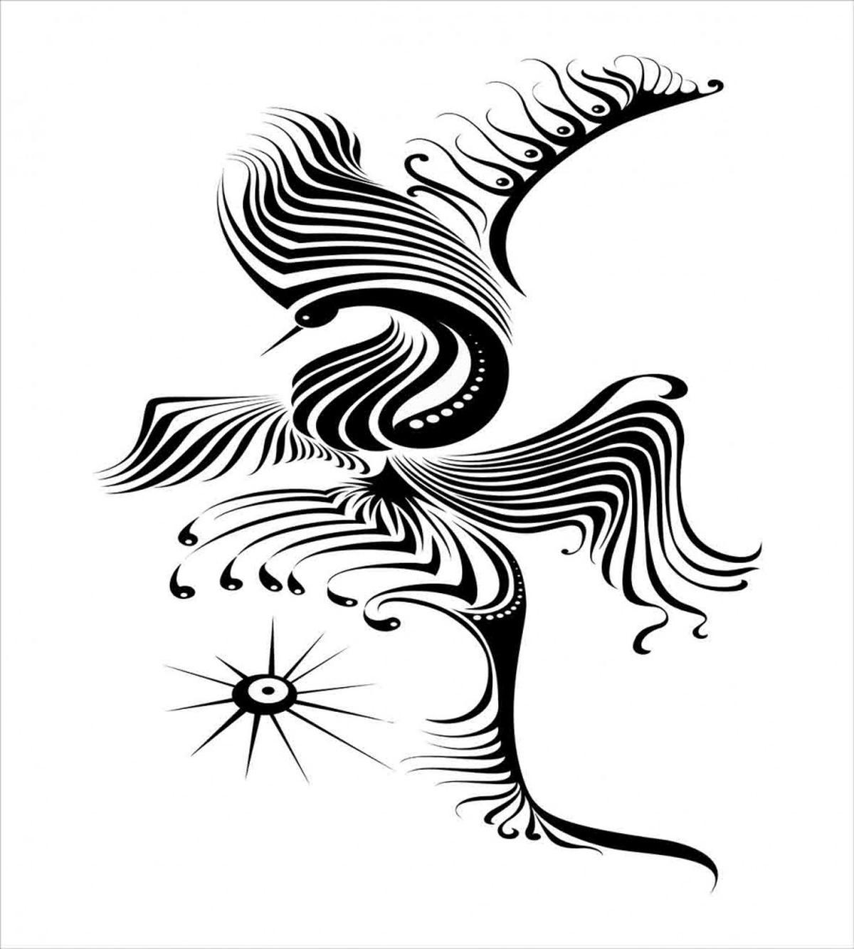 Abstract Phoenix Design — Pattern