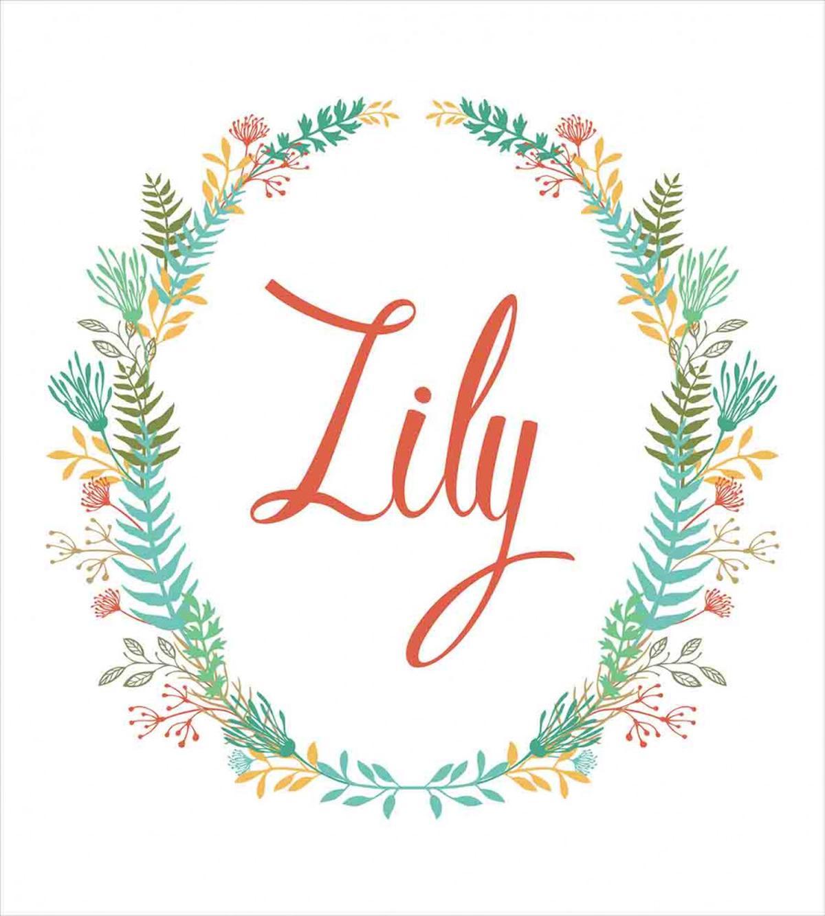 Celebratory Girl Name Classic — Pattern