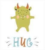 Cartoon of Cheerful Monster