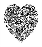 Silhouette Floral Lace artwork