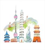 Landmarks Watercolor