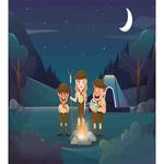 3 Scouts in the Forest