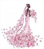 Floral Bridal Gown