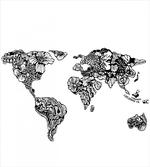World Map Charm