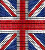 Mosaic British Flag artwork