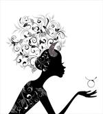 Floral Black Girl