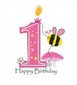 Bees Party Cake Candle