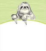 Idle Sloth Abstract Green