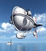 Sea Flying Cloudy Sky artwork