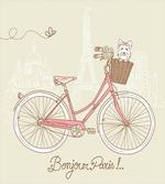 Postcard from Paris Bicycle