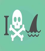 Skull Shark Marine Words