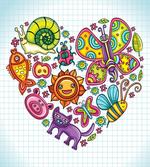 Flora and Fauna Heart