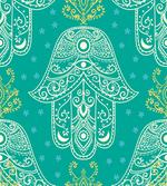 Hamsa Pattern Daisies