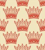 Vintage Red Crown Pattern