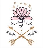 Lotus and Arrows Sketch