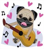Dog Playing Guitar Singing