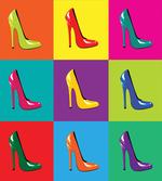 Colorful Shoes Pop Art